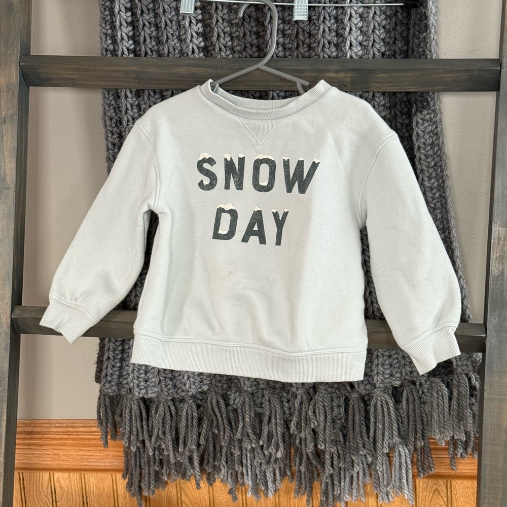 LC Lauren Conrad Kids Light Gray Snow Day Sweatshirt